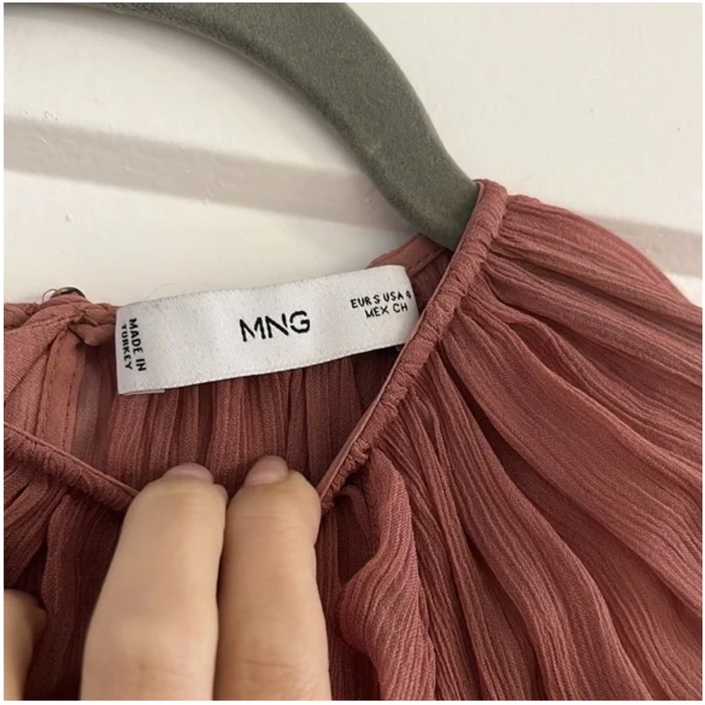 MANGO RUFFLE BLOUSE - Picture 4 of 4